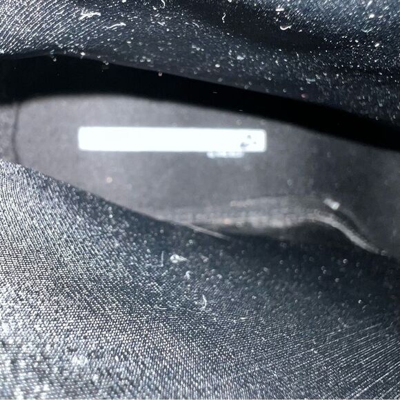 Vintage 90s Y2K Black Leather Square Toe Lace Up Ankle Boots 8.5 Whimsigoth - Picture 10 of 15